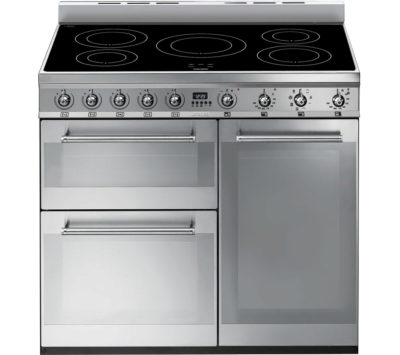 SMEG Symphony SY93I 90 cm Electric Induction Range Cooker - Stainless Steel SMEG Symphony SY93I 90 cm Electric Induction Range Cooker - Stainless Steel